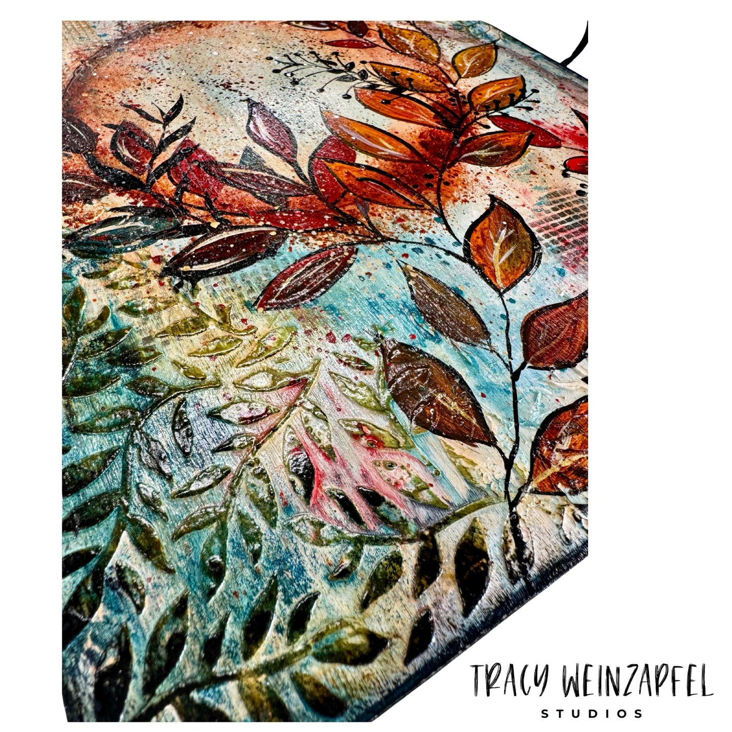 Autumn Radiance - 9 X 12 Wood Mixed Media