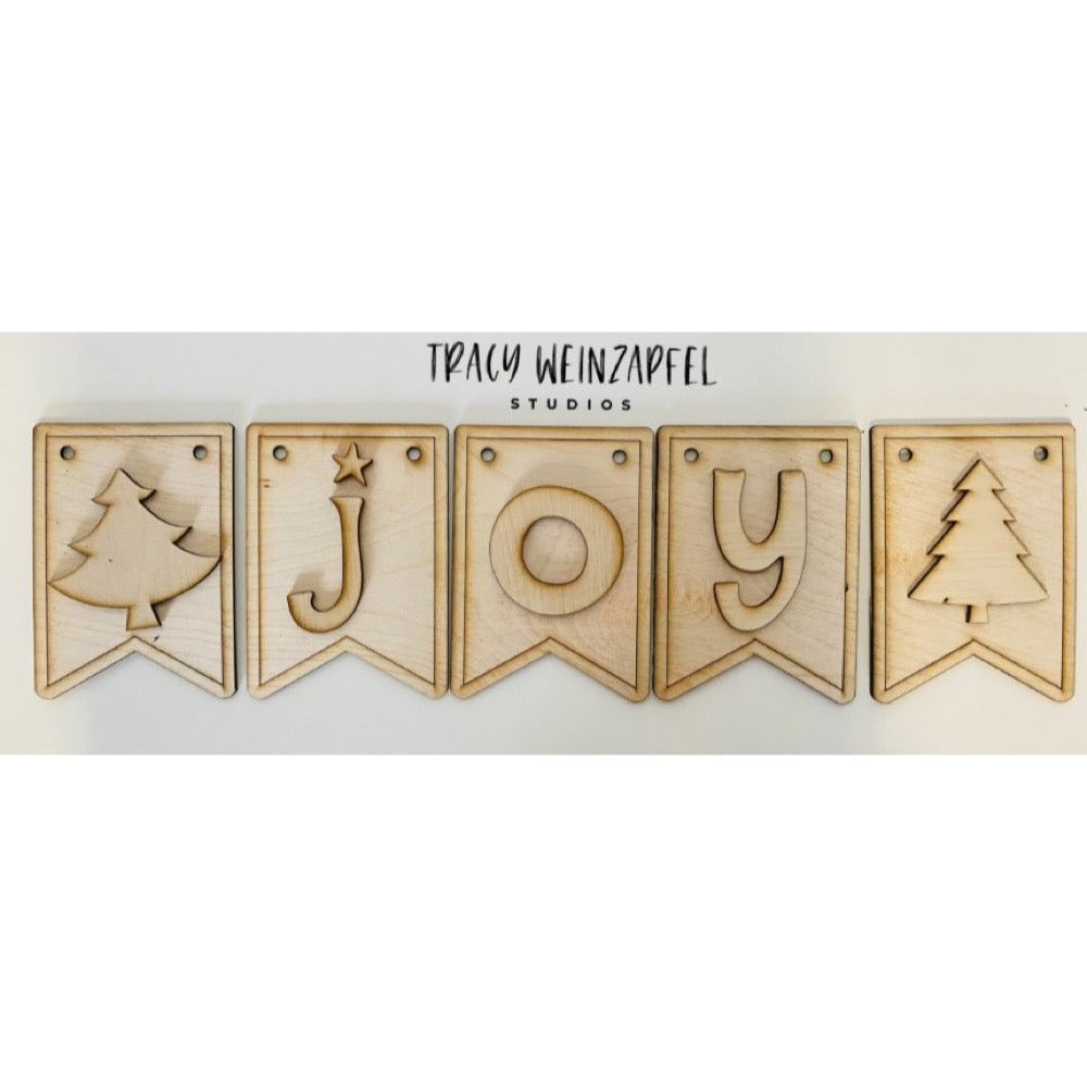 4" X 6" - 1/8" MDF Joy Banner Set