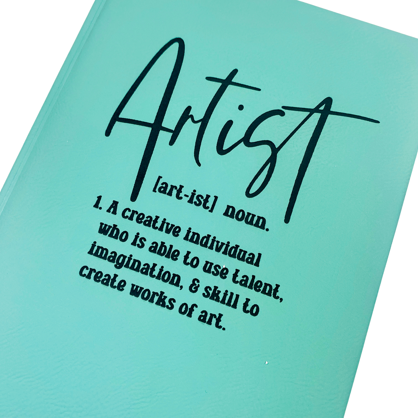 Artist Journal with Lined Notepad - 5 1/4" X 8 1/4" Teal