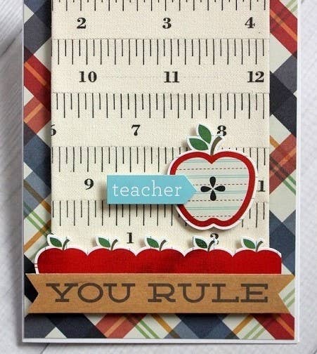 3/4" Tape Measure Print 100% Cotton Ribbon - 1 Yard