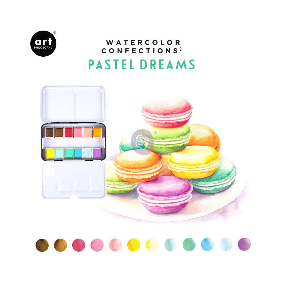 Watercolor Confections - Pastel Dreams