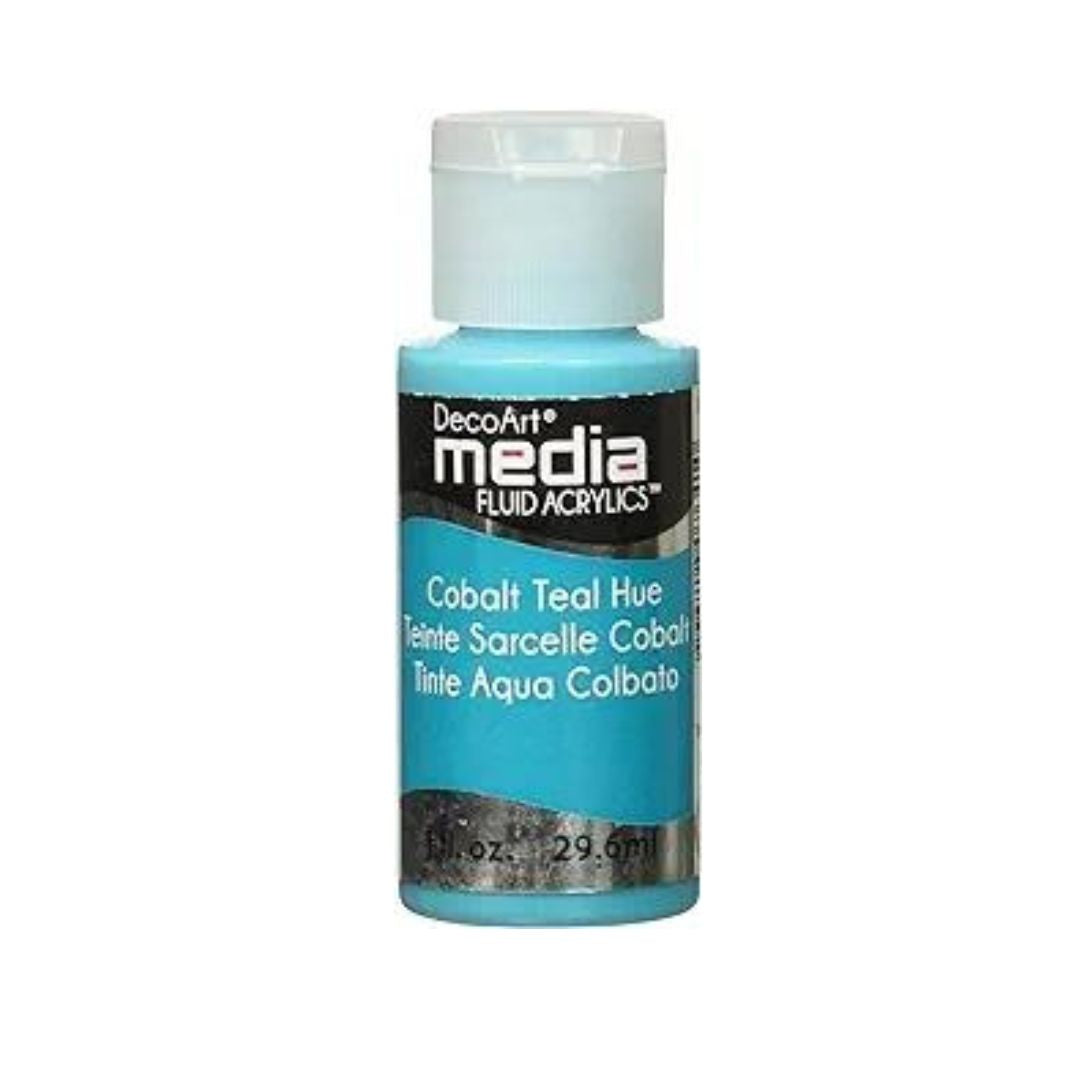 DecoArt Media Fluid Acrylics - Cobalt Teal Hue