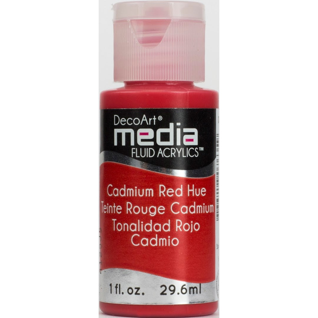 DecoArt Media Fluid Acrylics - Cadmium Red Hue (Series 3)