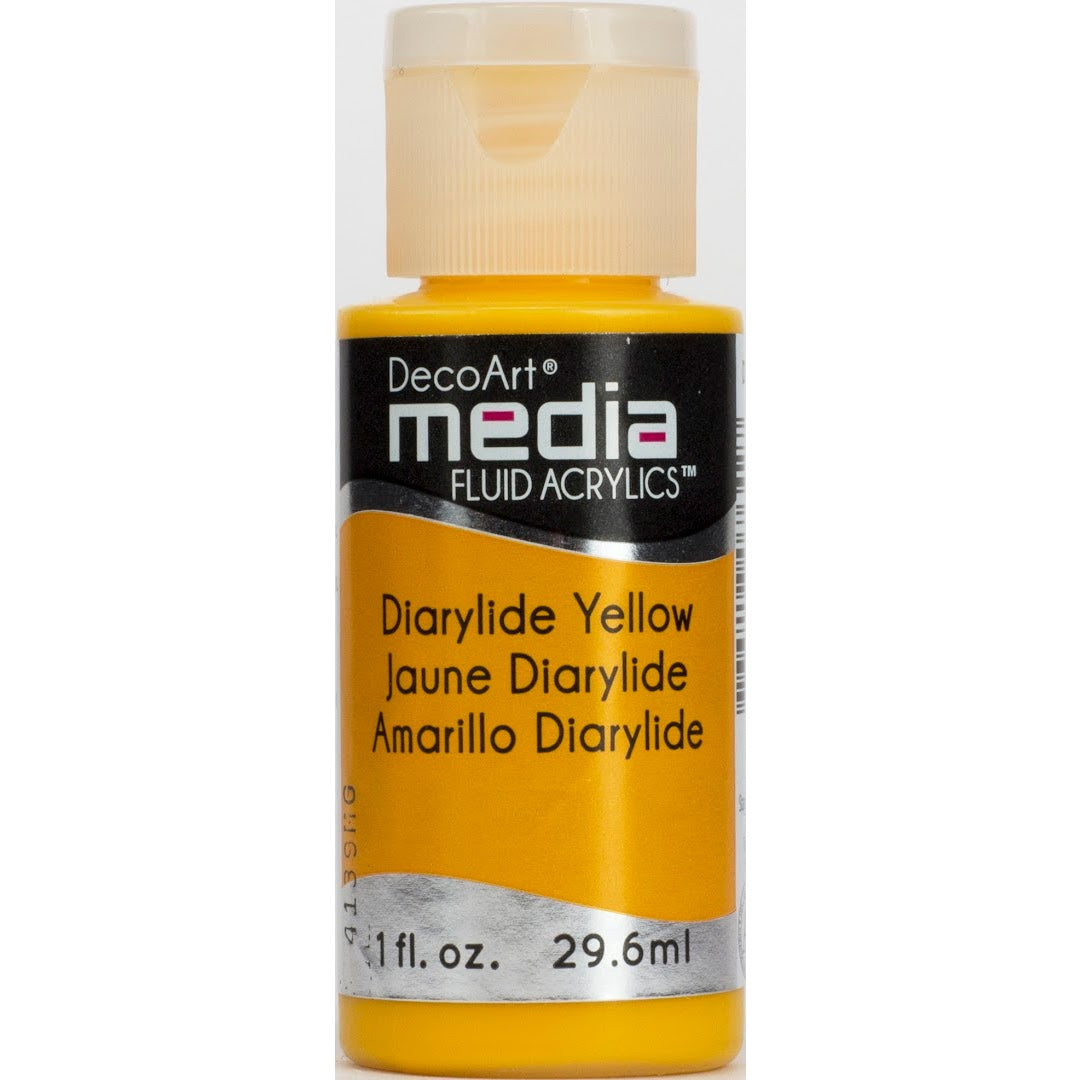 DecoArt Media Fluid Acrylics - Diarylide Yellow (Series 3)