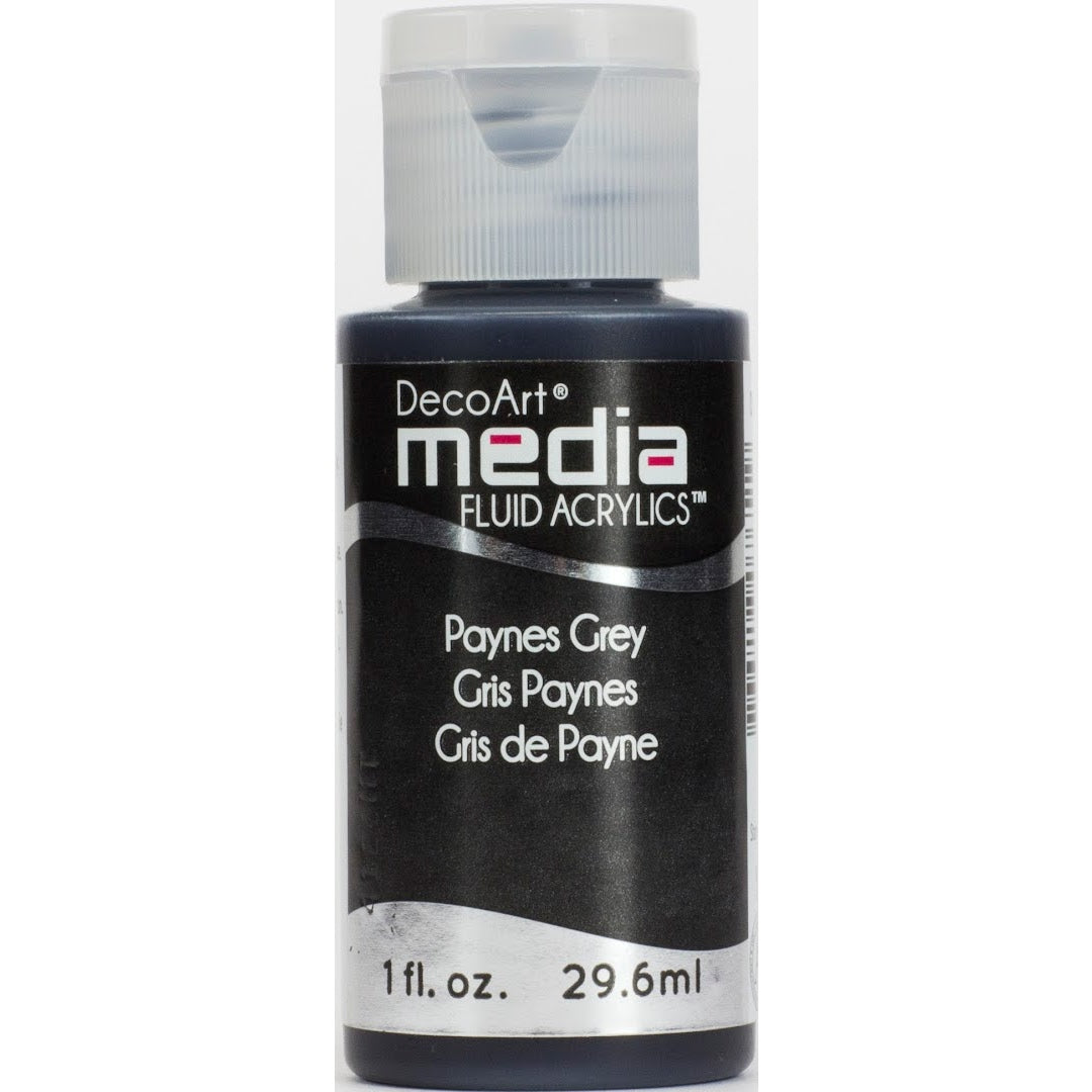 DecoArt Media Fluid Acrylics - Payne’s Grey (Series 1)