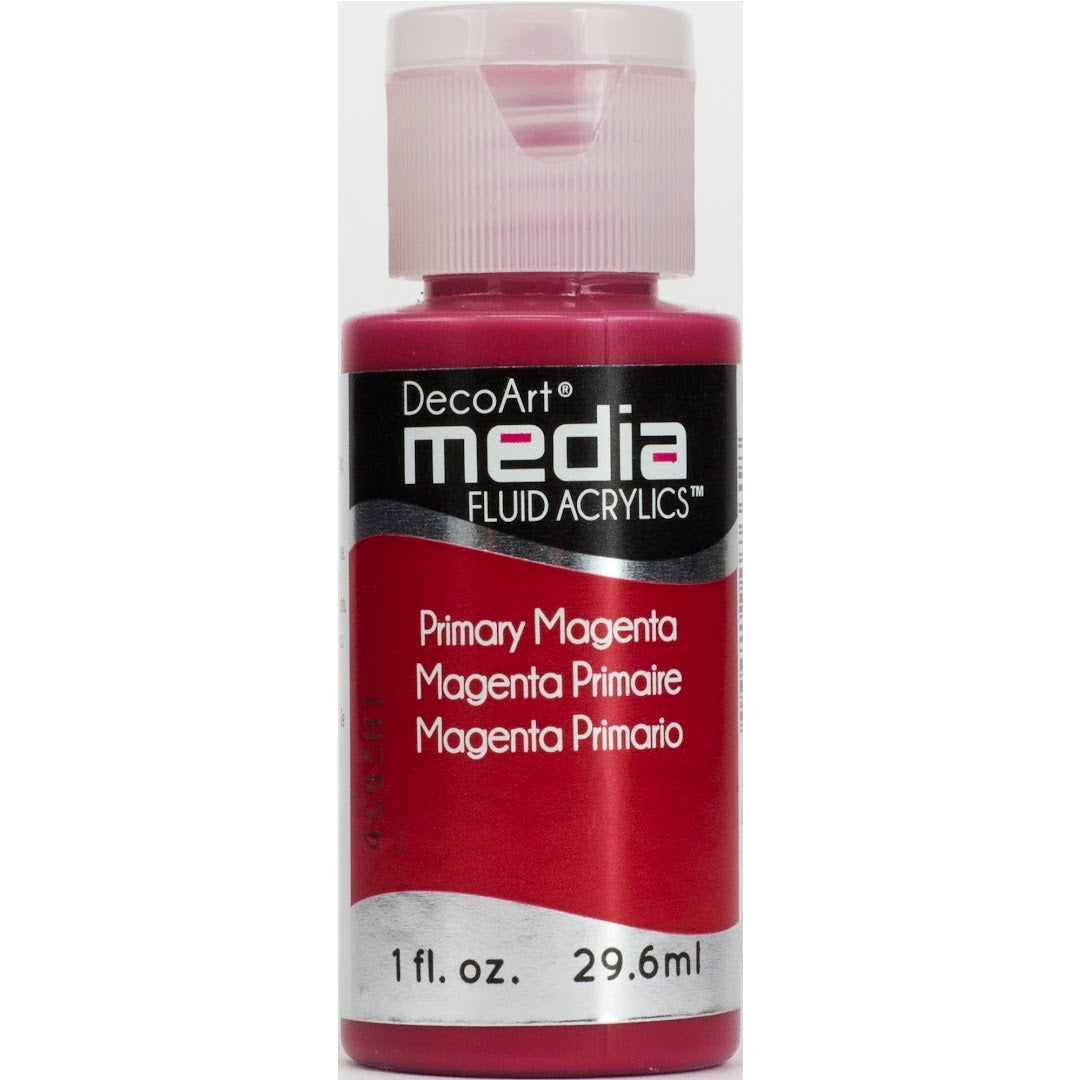 DecoArt Media Fluid Acrylics - Primary Magenta (Series 4)