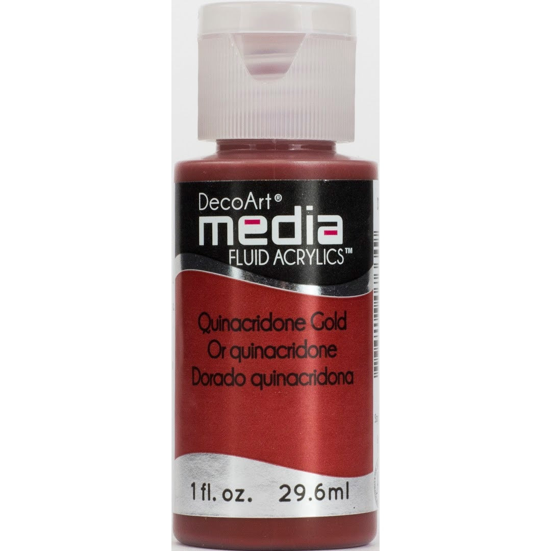 DecoArt Media Fluid Acrylics - Quinacridone Gold (Series 5)