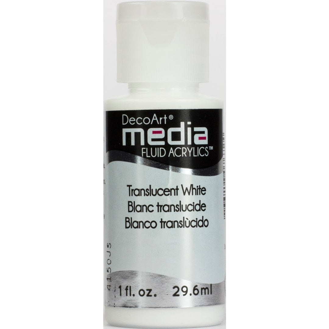 DecoArt Media Fluid Acrylics - Translucent White (Series 1)