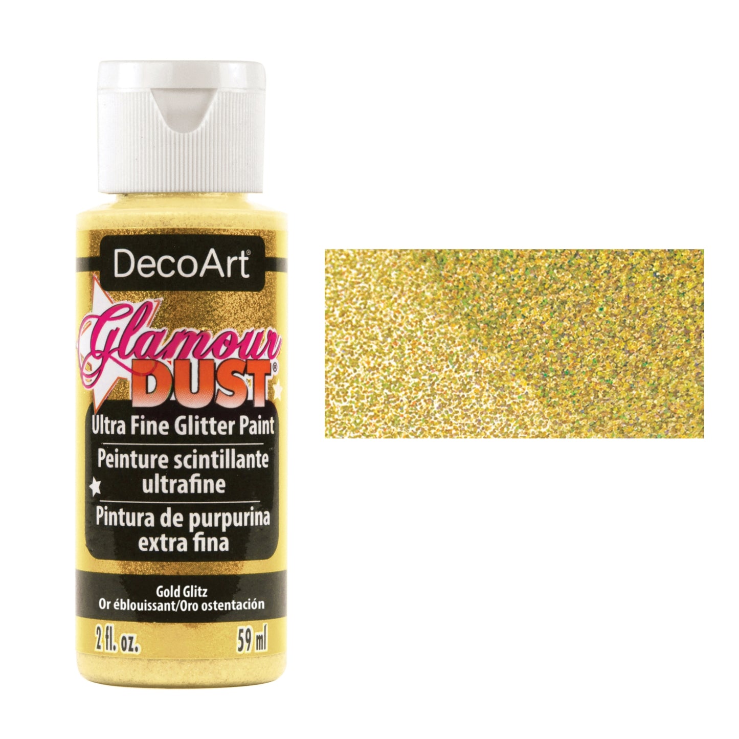 DecoArt Glamour Dust Glitter Paint 2oz - Gold Glitz