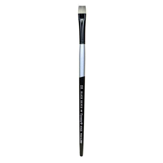 Dynasty Black Silver Brush Shader Size 12