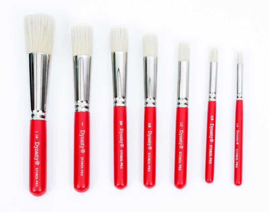 Dynasty Stencil Brush Pro - 1/4" Stencil Brush