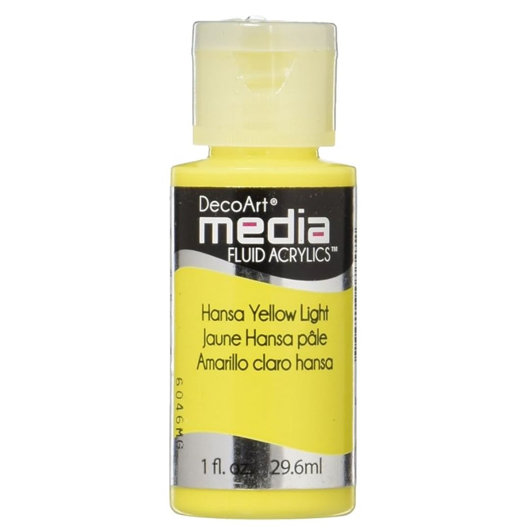 DecoArt Media Fluid Acrylics - Hansa Yellow Light (Series 2)