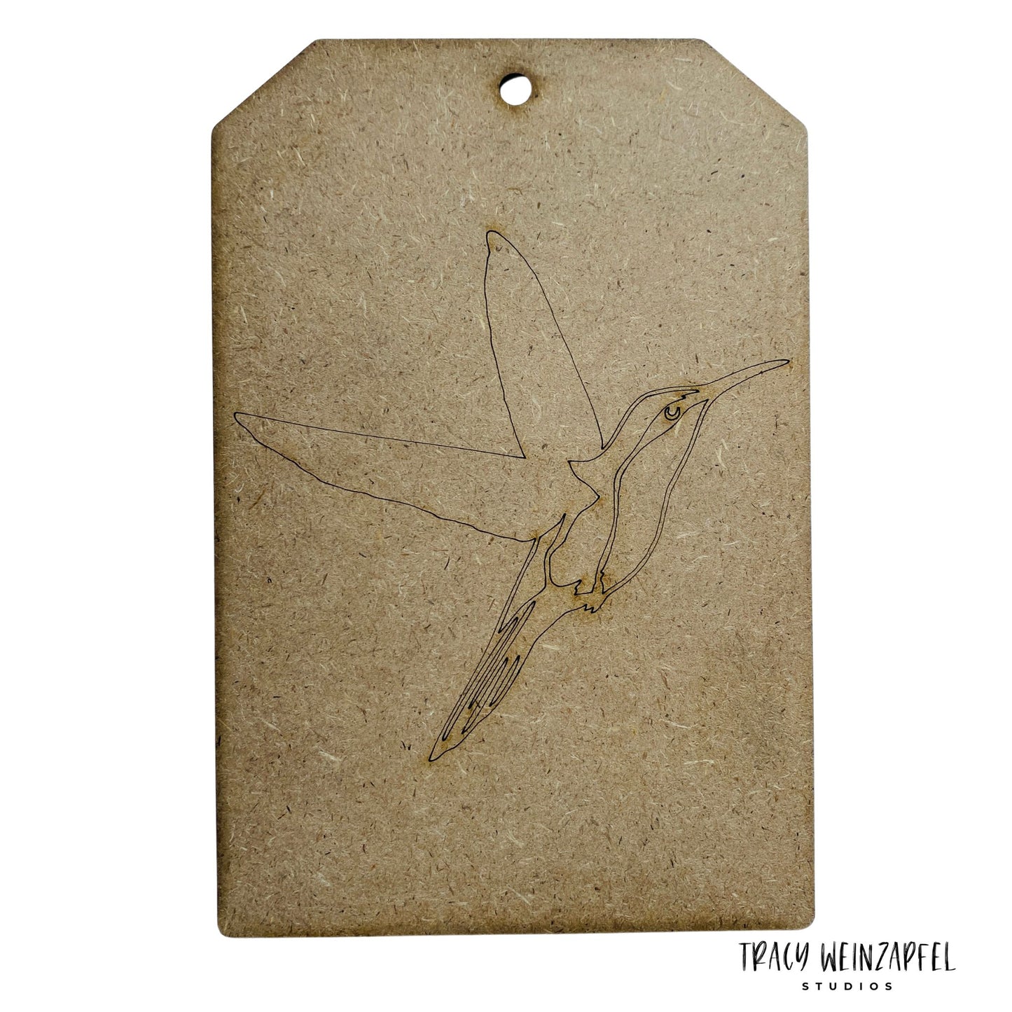 Tags - 5" X 7.5" - 1/8" MDF (Set of 3) - Hummingbirds