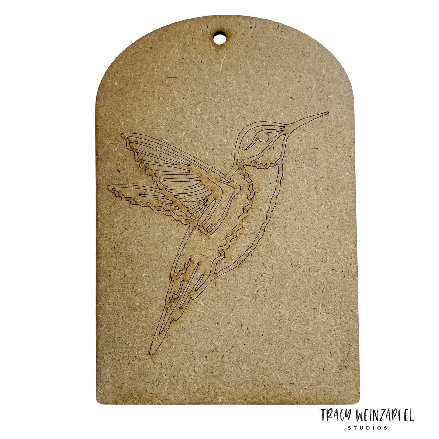 Tags - 5" X 7.5" - 1/8" MDF (Set of 3) - Hummingbirds