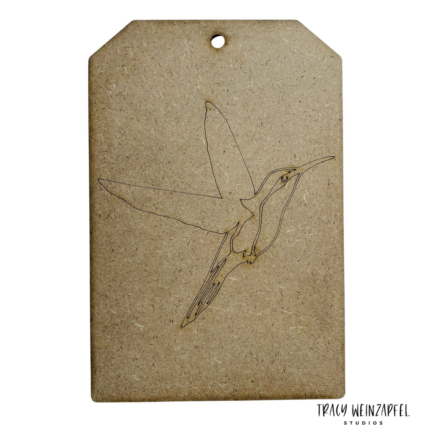Tags - 5" X 7.5" - 1/8" MDF (Set of 3) - Hummingbirds
