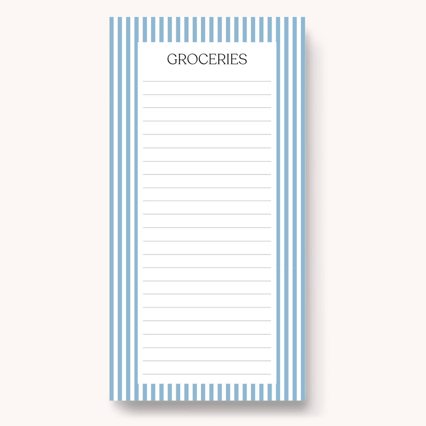 Floral Magnetic Grocery Notepad
