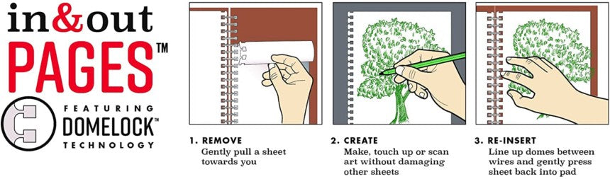 Grumbacher Watercolor Art Journal 7 X 10 - in&out Pages