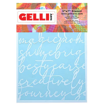Gelli Arts 5x7 Script