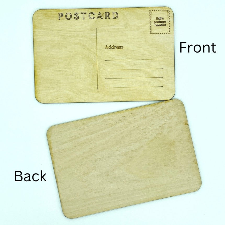 Paint Your Own Wood Postcard