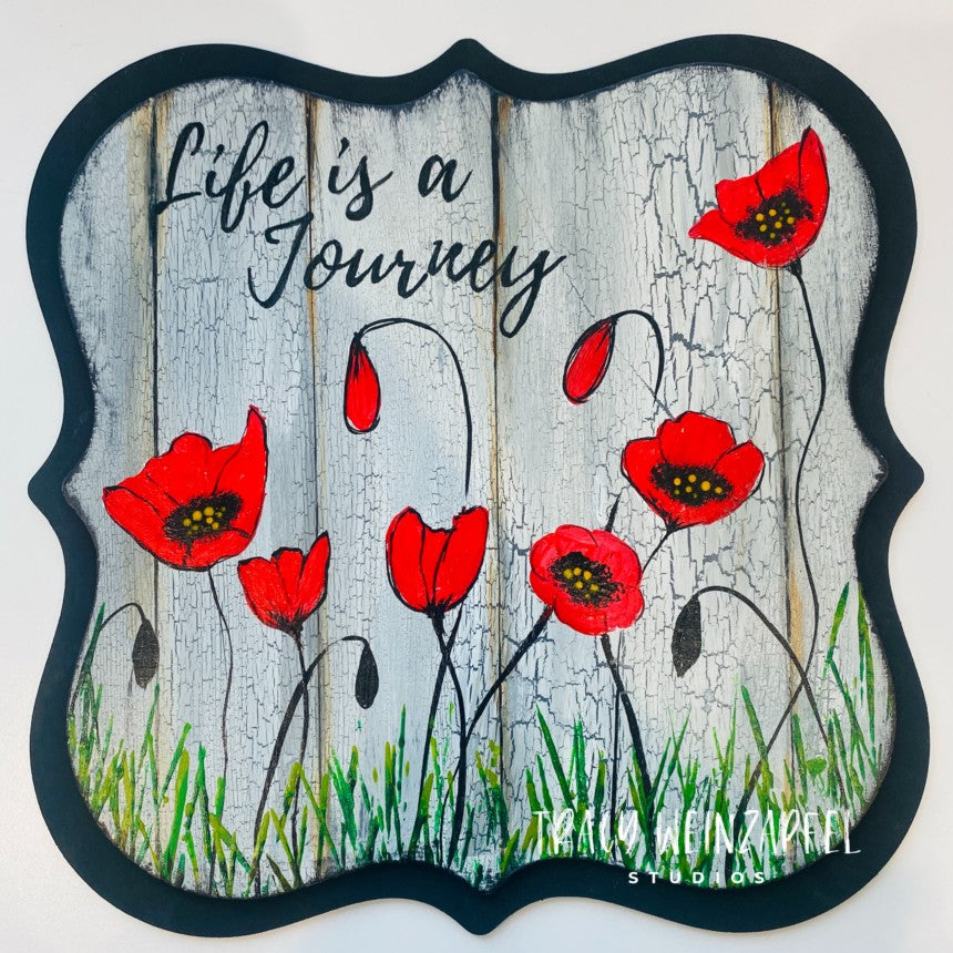 Scallop Edge 10.5" X 10.5" 1/8" Birch Square Plaque