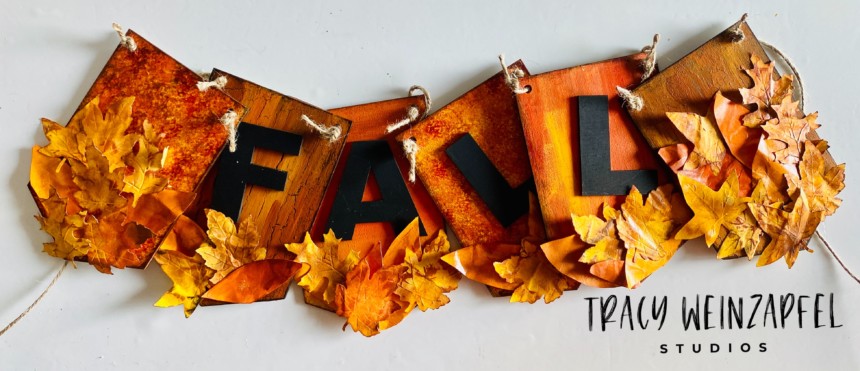 4" X 6" - 1/8" MDF Fall Banner Set