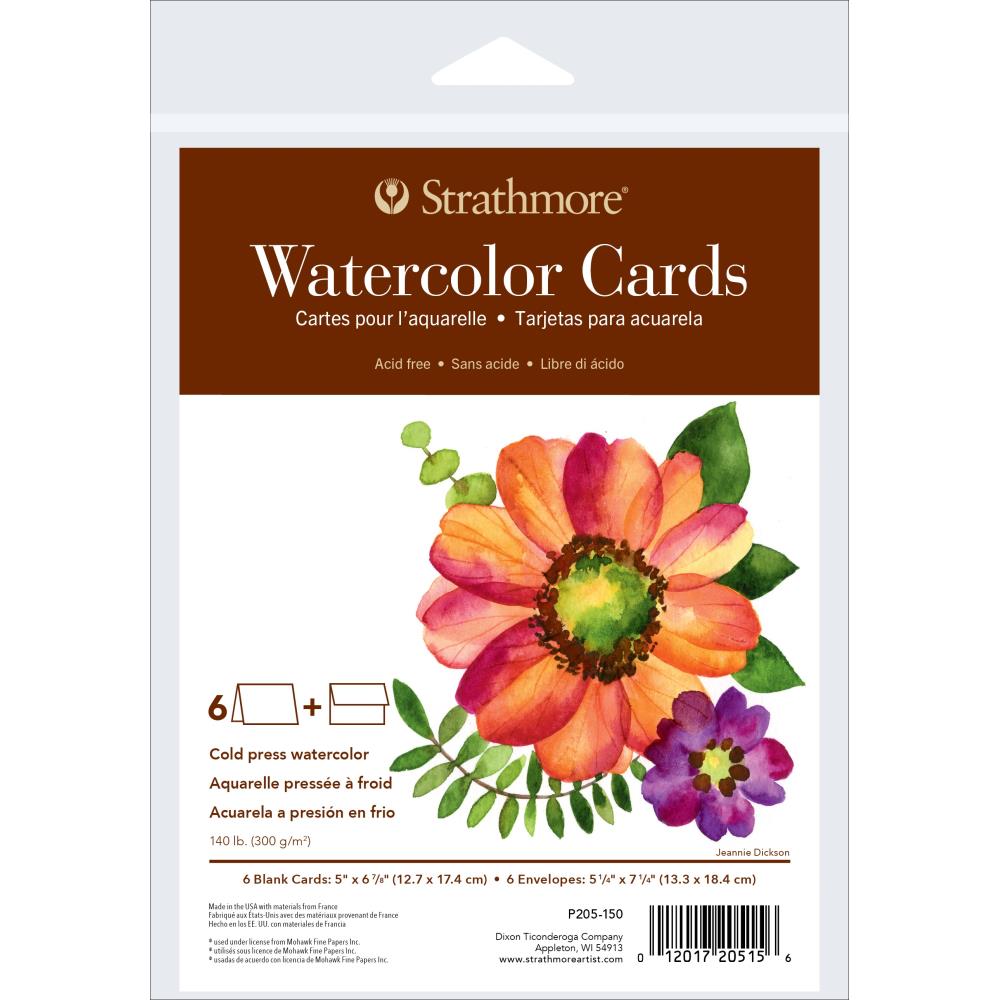 Strathmore Cards & Envelopes 5"X6.875" 6/Pkg