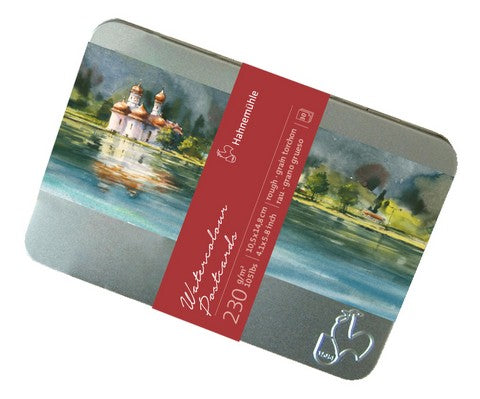 Hahnemuhle Watercolour Postcards in Tin - 30 Postcards