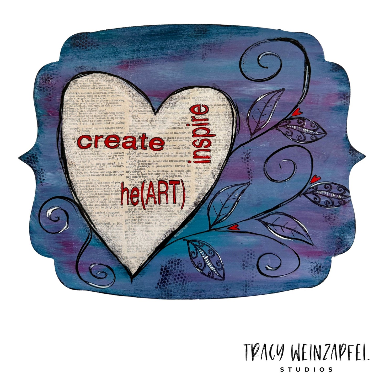 Create Inspire he(ART)- 12 X 10 Wood Panel