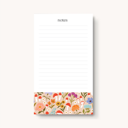 Floral Lined Notepad