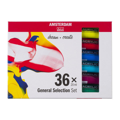 Royal Talens Amsterdam Acrylics Standard Series - 36 X 20 ML General Selection Set