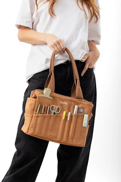Soolla Studio Artist Bag, Boho Beige, Tool Bag Tote