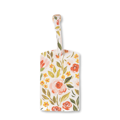 Floral Luggage Tag