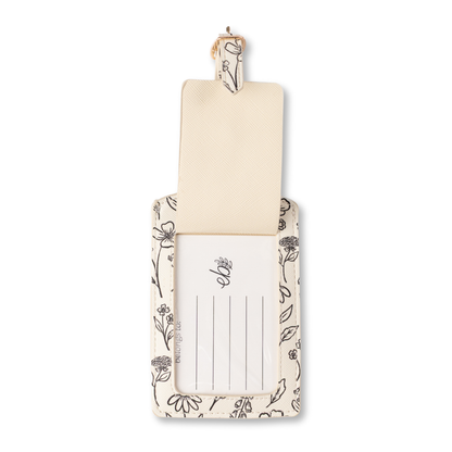 Floral Luggage Tag