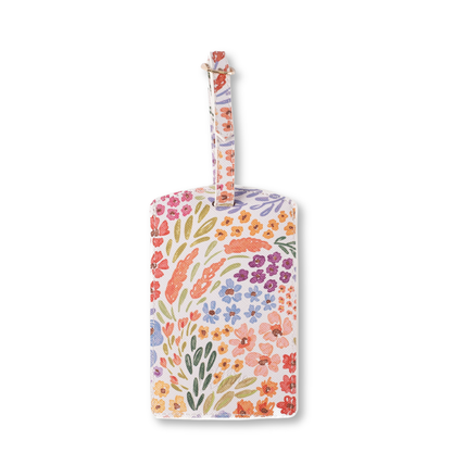 Floral Luggage Tag