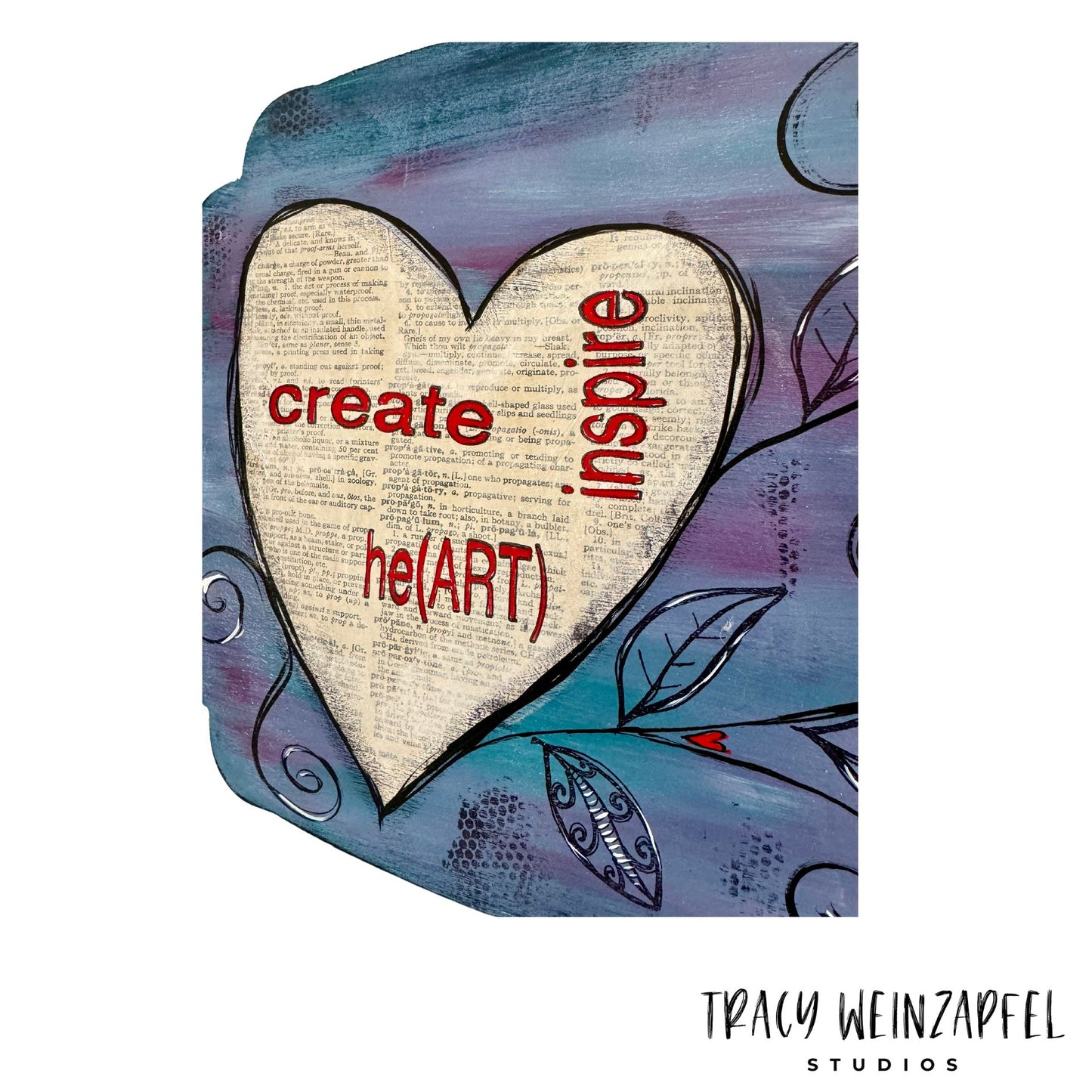 Create Inspire he(ART)- 12 X 10 Wood Panel