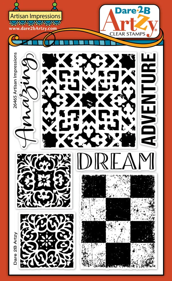 Dare 2b Artzy Acrylic Stamps -Artisan Impressions