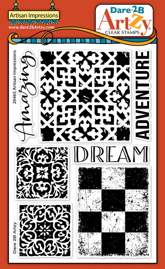 Dare 2b Artzy Acrylic Stamps -Artisan Impressions