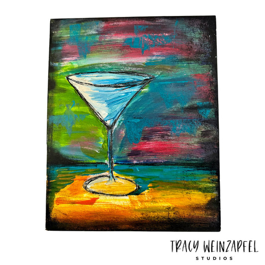 Vibrant Martini - 8 X 10 Canva Art Board