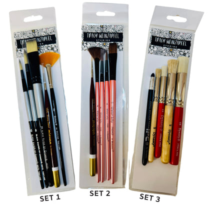 Tracy Weinzapfel Dynasty Brush SET 3 - Stencil Brushes and Detailer