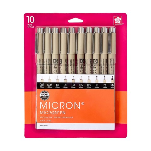 Sakura Pigma Micron Pen Set - 10 Pens