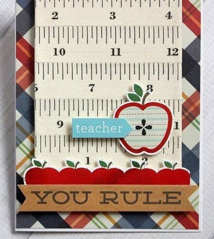 3/4" Tape Measure Print 100% Cotton Ribbon - 1 Yard