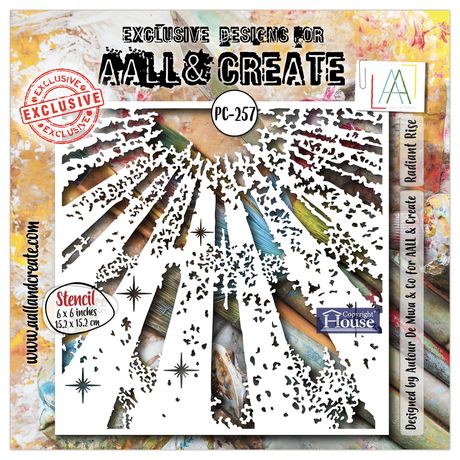 AALL And Create Stencil 6"X6" - Radiant Rise