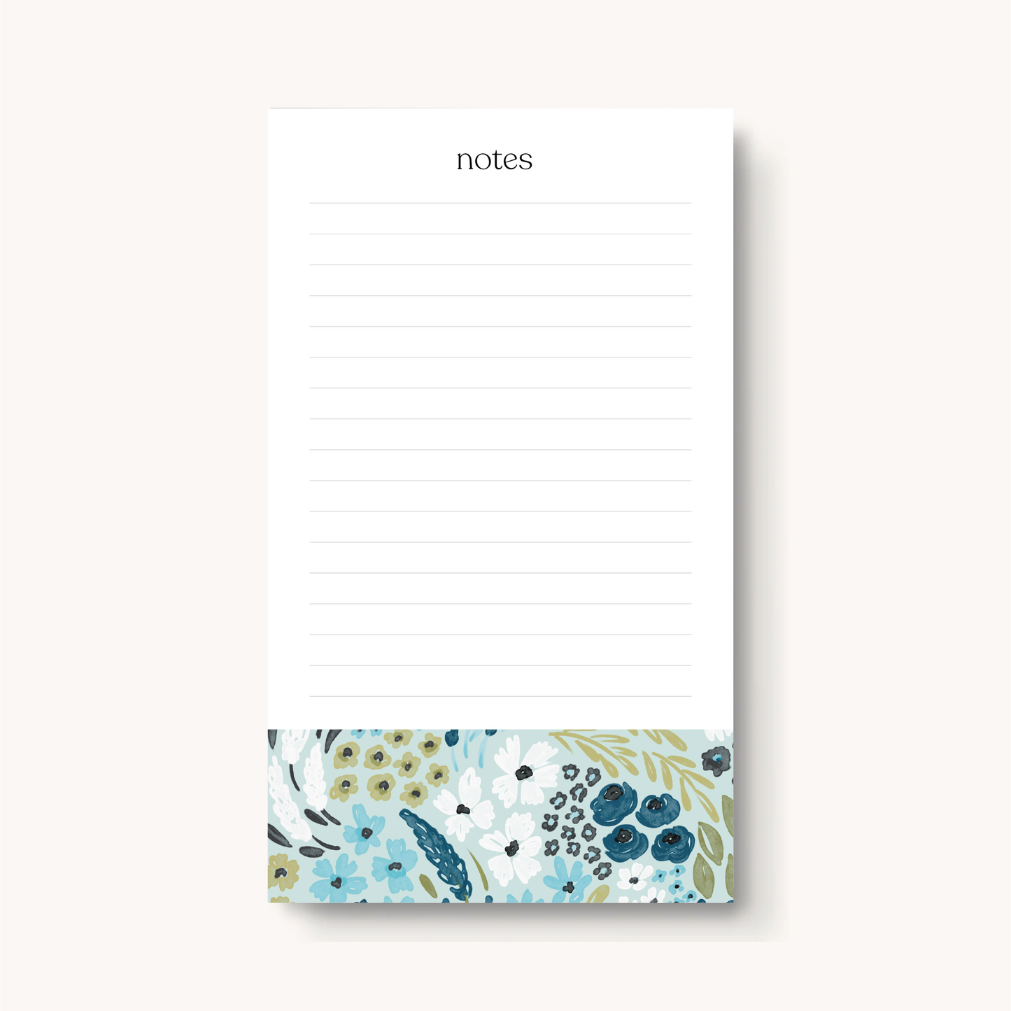 Floral Lined Notepad