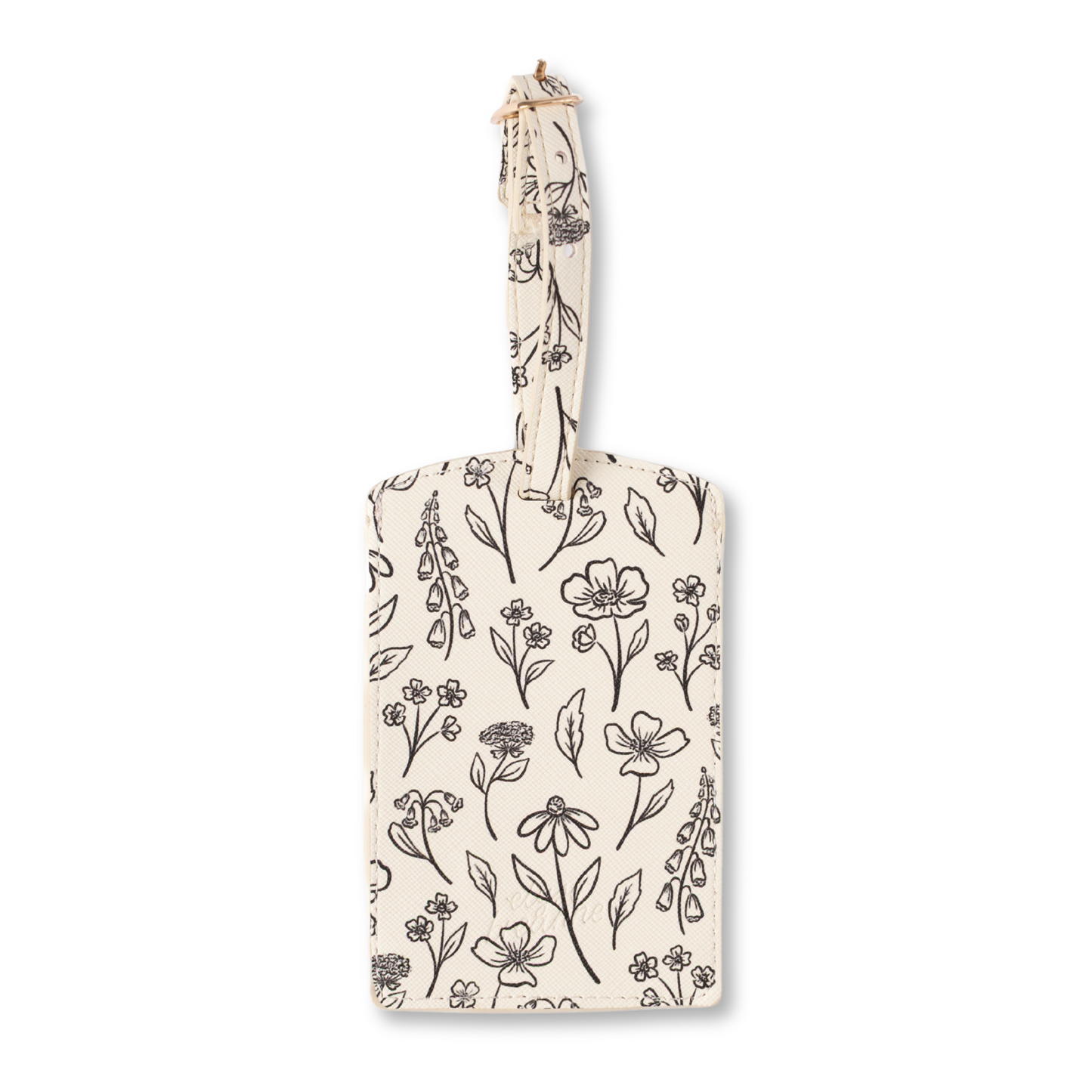 Floral Luggage Tag