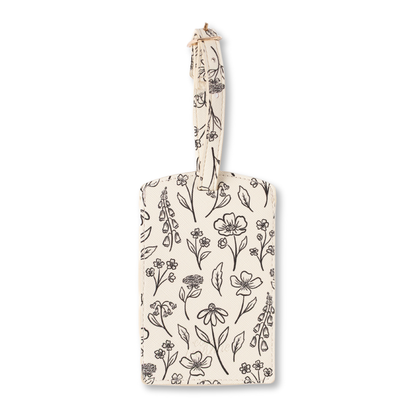 Floral Luggage Tag