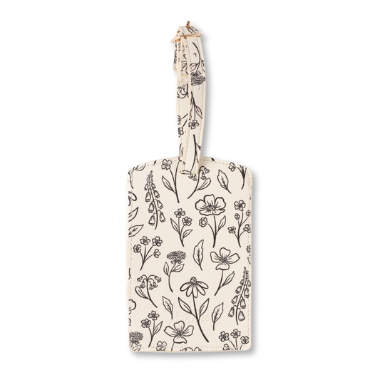 Floral Luggage Tag