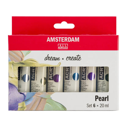 Royal Talens Amsterdam Acrylics Standard Series - 6 X 20 ML Pearl Set
