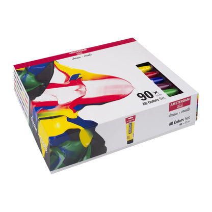 Royal Talens Amsterdam Acrylics Standard Series - 90 X 20 ML All Colors Set