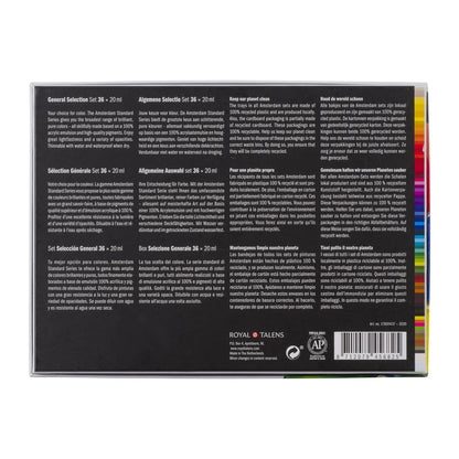 Royal Talens Amsterdam Acrylics Standard Series - 48 X 20 ML General Selection Set