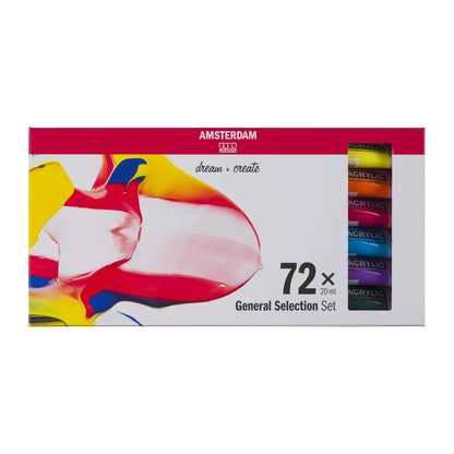 Royal Talens Amsterdam Acrylics Standard Series - 72 X 20 ML General Selection Set